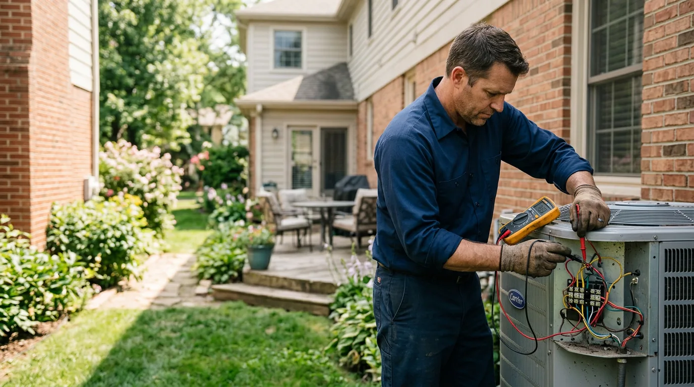 HVAC technician working near Erin, NY